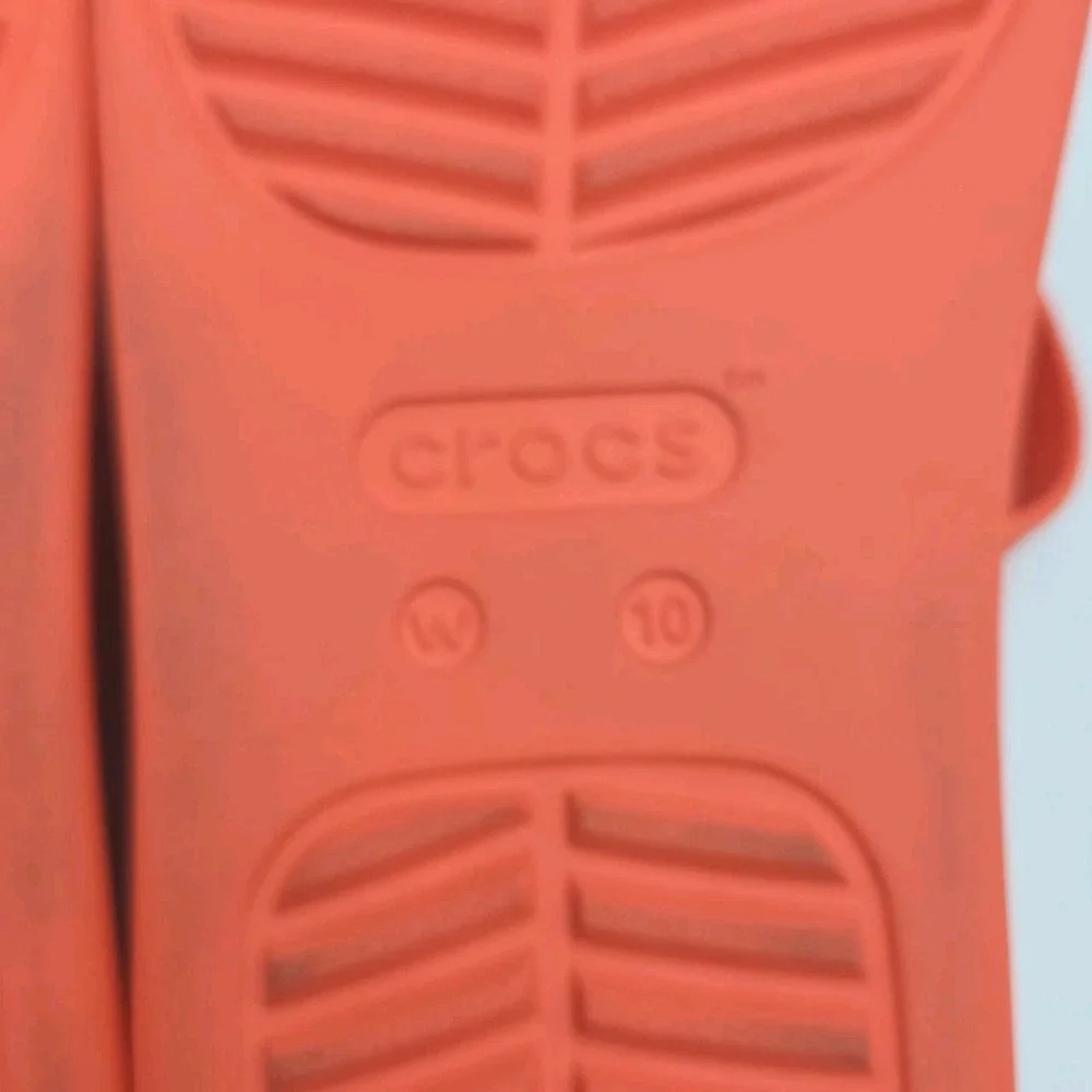 Crocs Getaway Sandals Strappy Women Size 10 Orange Platform Bright Slip On Shoes - Picture 10 of 10